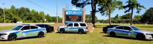 BLET cars in front of RCC sign