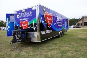 EMS Simulator Belk Foundation visits Robeson Community College