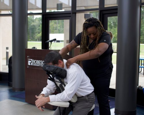 Belk Endowment Visits Robeson Community College