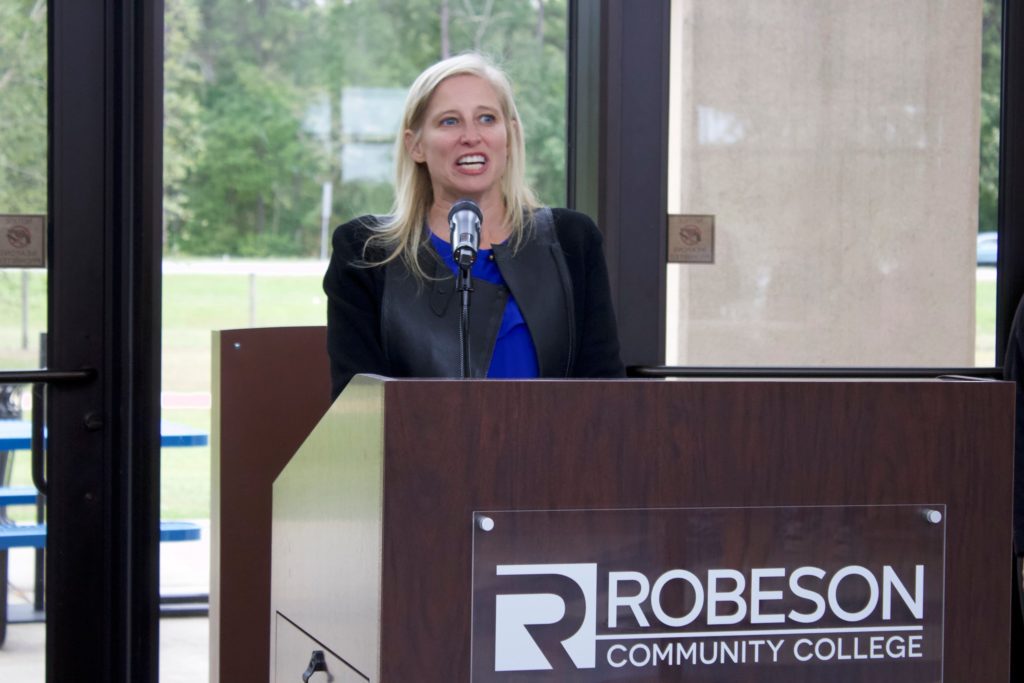 Belk Foundation visits Robeson Community College
