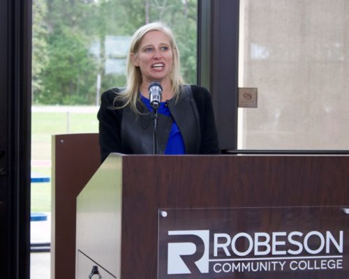 Belk Foundation visits Robeson Community College