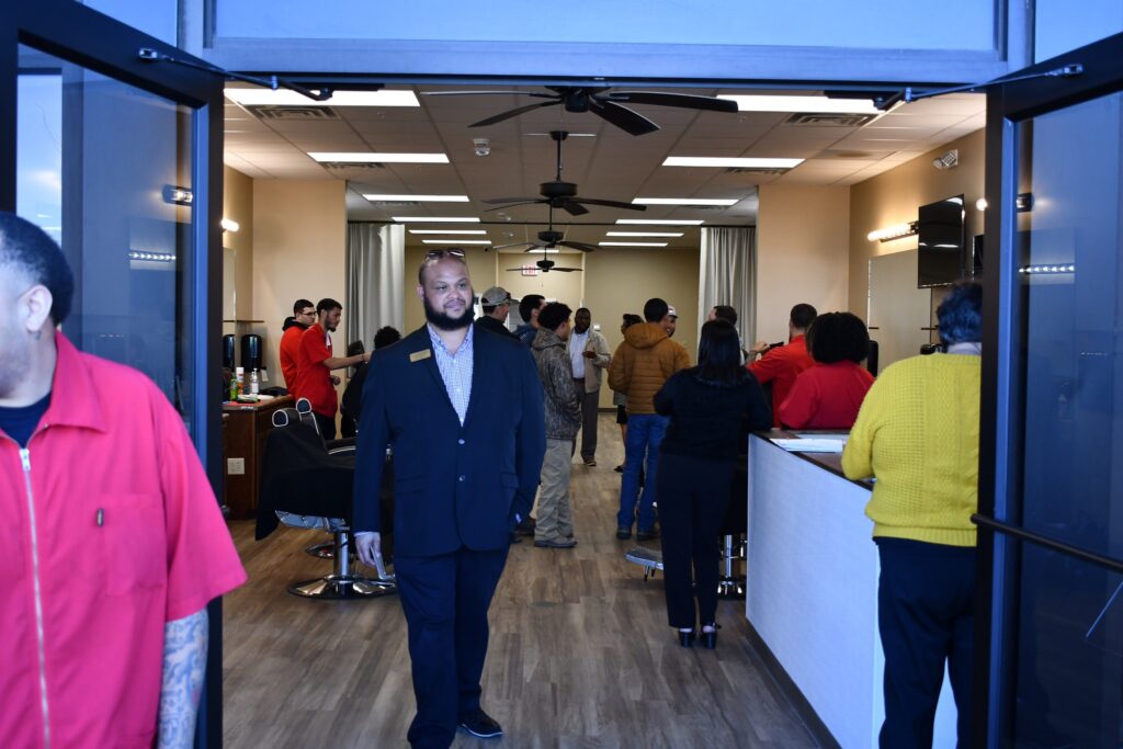 Barbershop & A.S. Thomas Center Ribbon Cutting