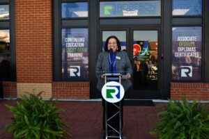 Barbershop & A.S. Thomas Center Ribbon Cutting President Singler