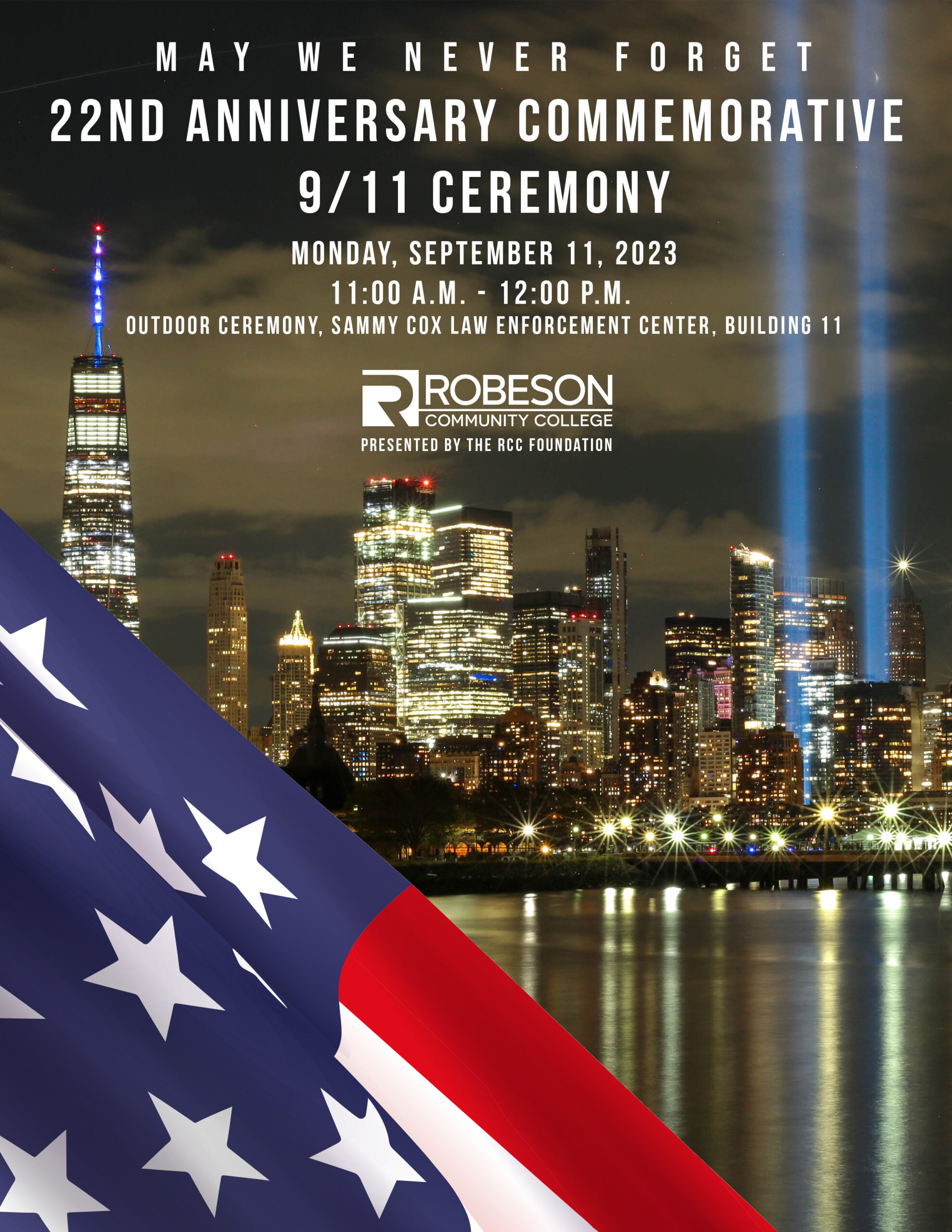 RCC to host special 9/11 ceremony on Monday to remember 22nd anniversary Robeson Community