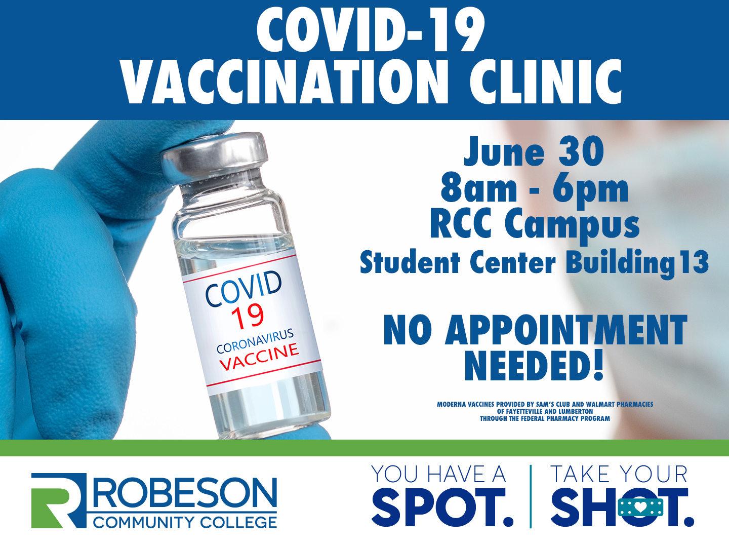 COVID19 Clinic To Be Held June 30 Robeson Community College