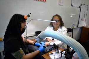 Fall Festival at Comtech. Nail Tech.