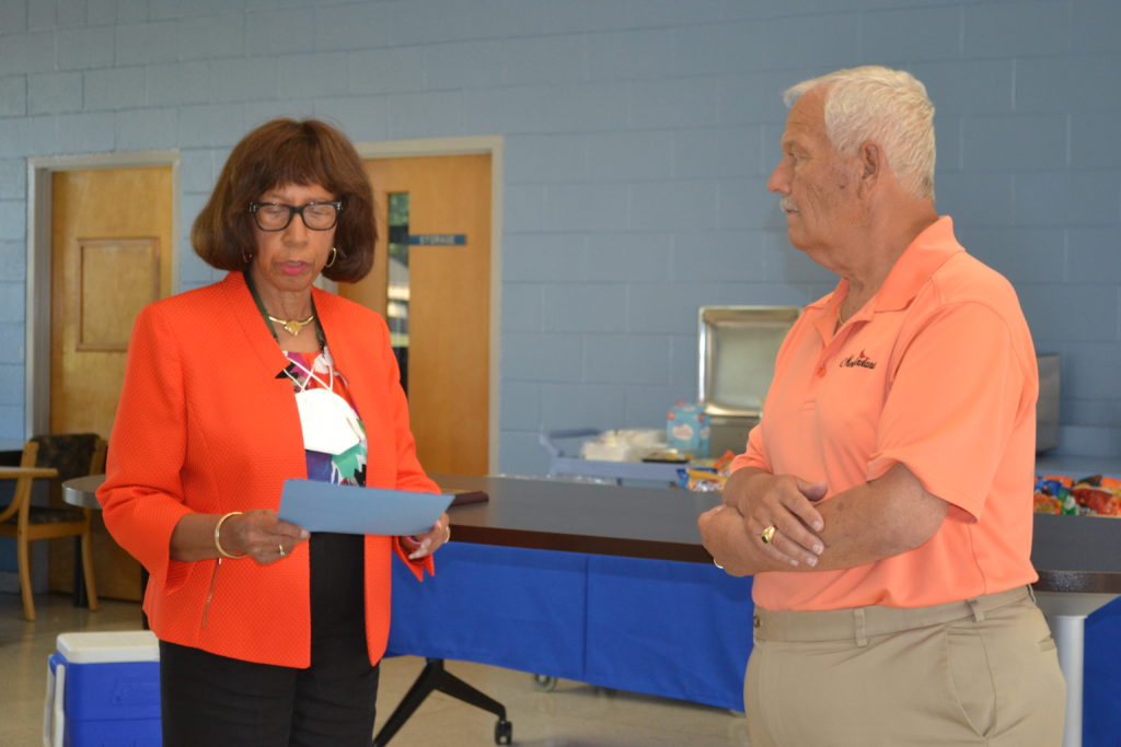 Sammy Cox recognized for service during Board Meeting