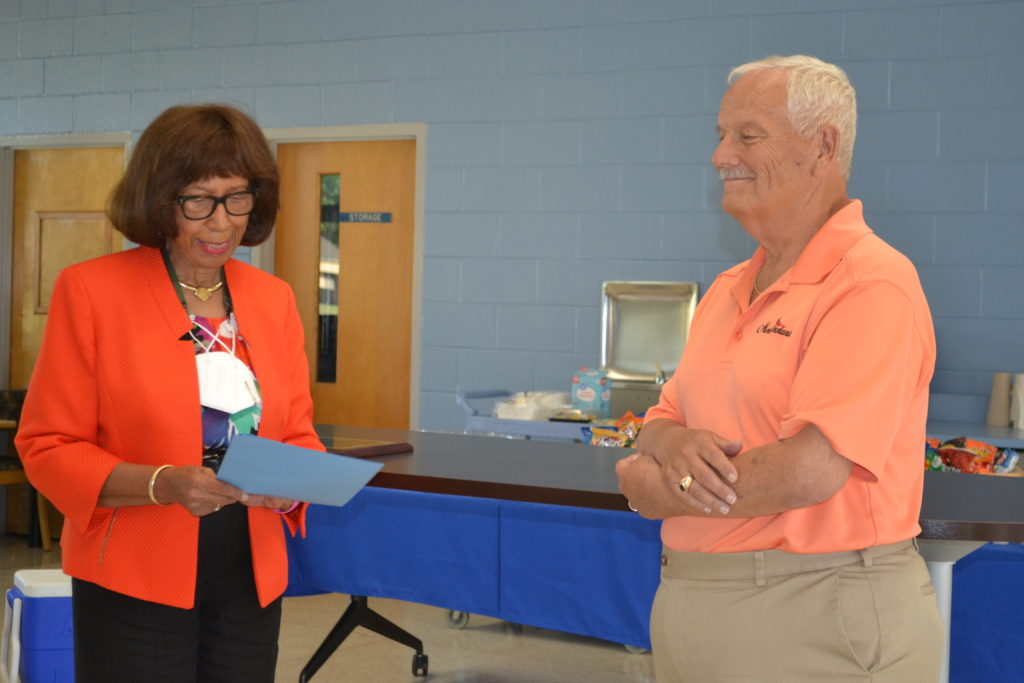 Sammy Cox recognized for service during Board Meeting