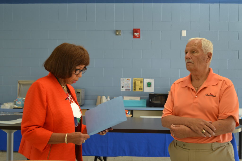 Sammy Cox recognized for service during Board Meeting