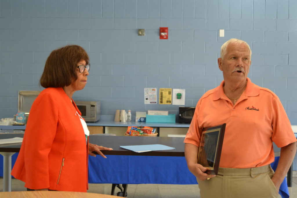Sammy Cox recognized for service during Board Meeting