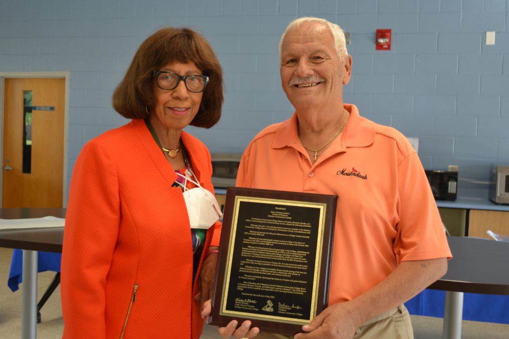 Sammy Cox recognized for service during Board Meeting