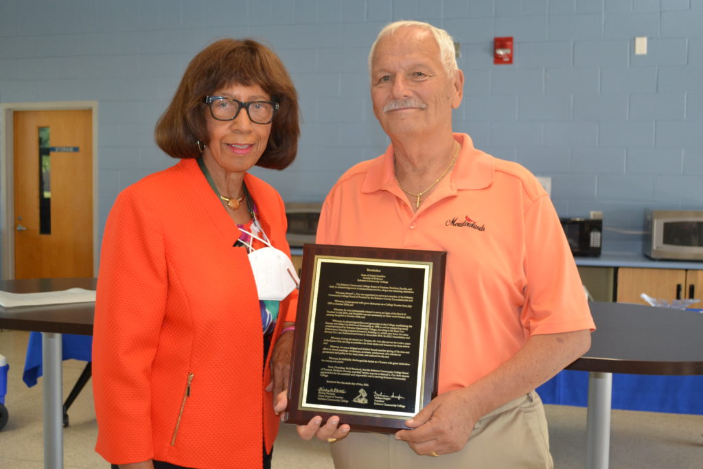 Sammy Cox recognized for service during Board Meeting