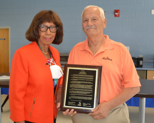 Sammy Cox recognized for service during Board Meeting