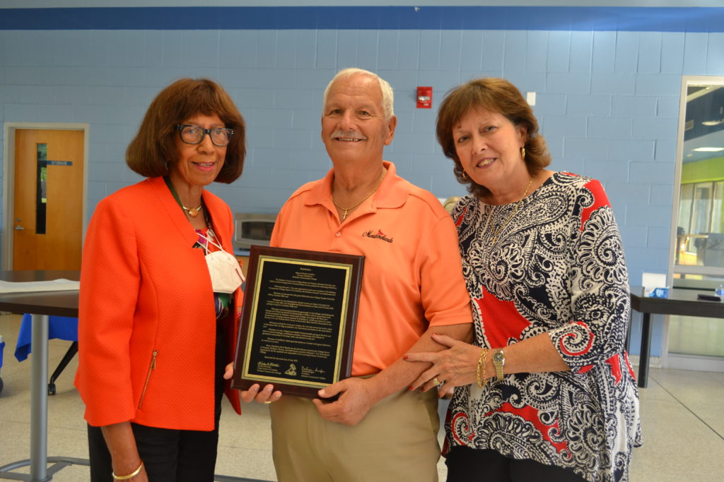 Sammy Cox recognized for service during Board Meeting