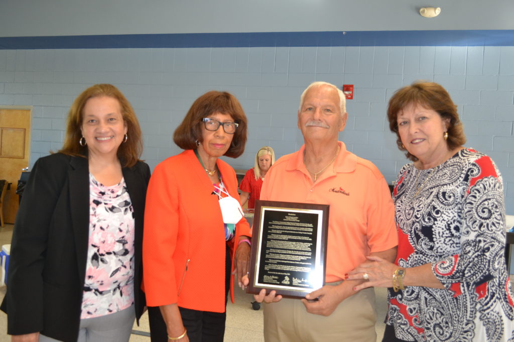 Sammy Cox recognized for service during Board Meeting