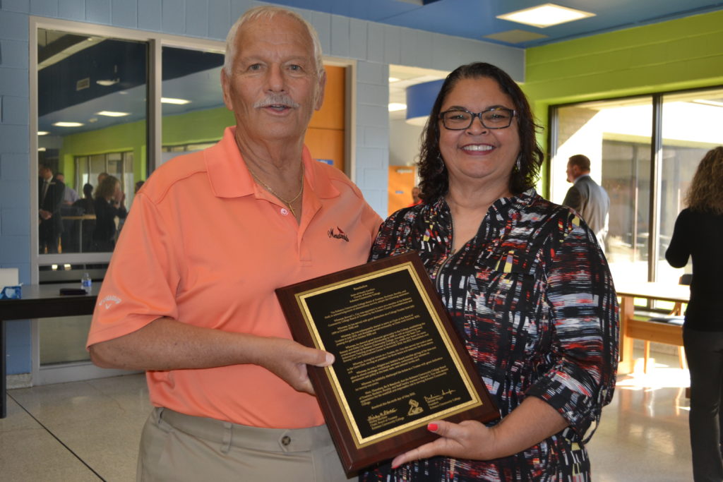 Sammy Cox recognized for service during Board Meeting