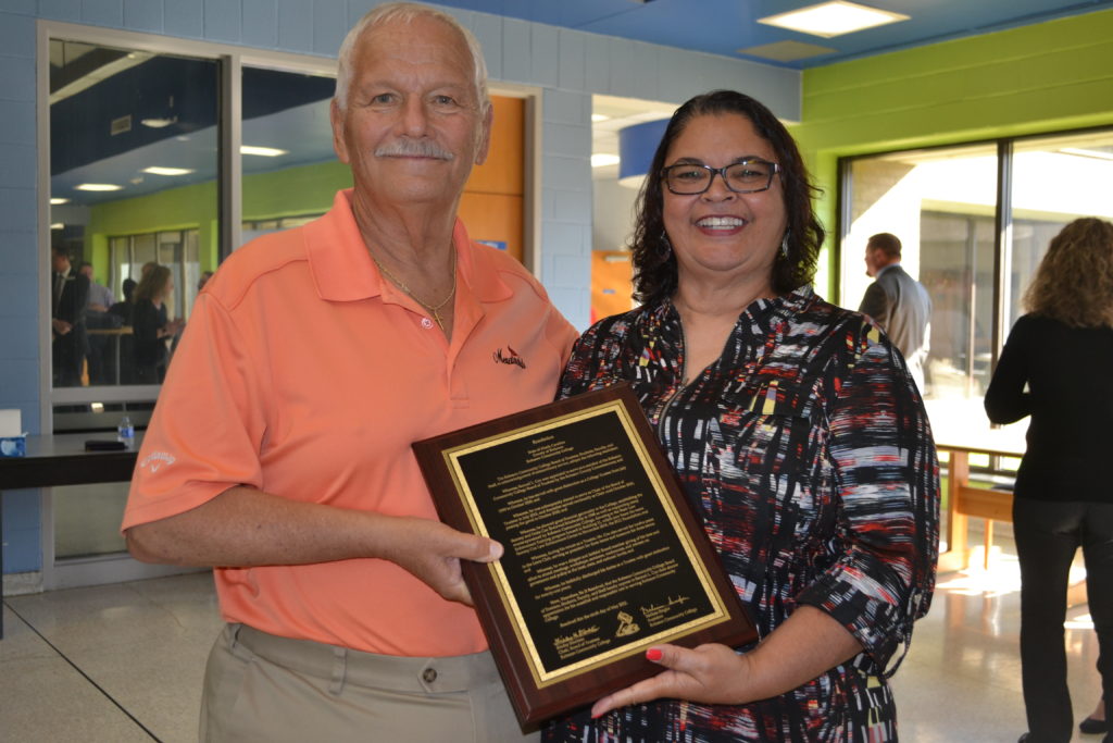 Sammy Cox recognized for service during Board Meeting
