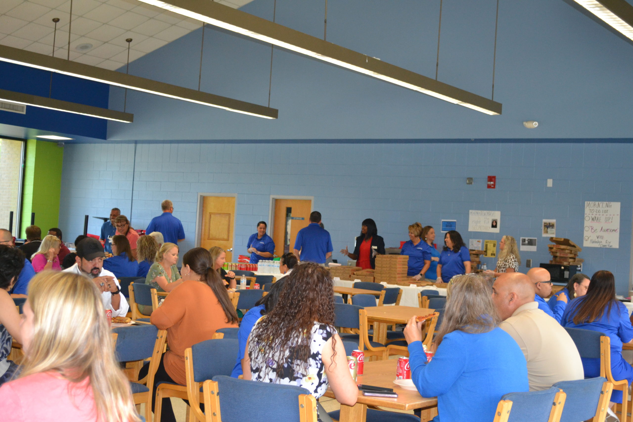 Pizza Party for 100% participation in giving