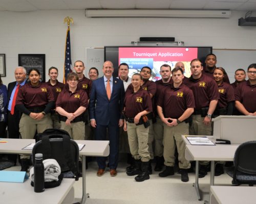 Photo of BLET students and Congressman Dan Bishop