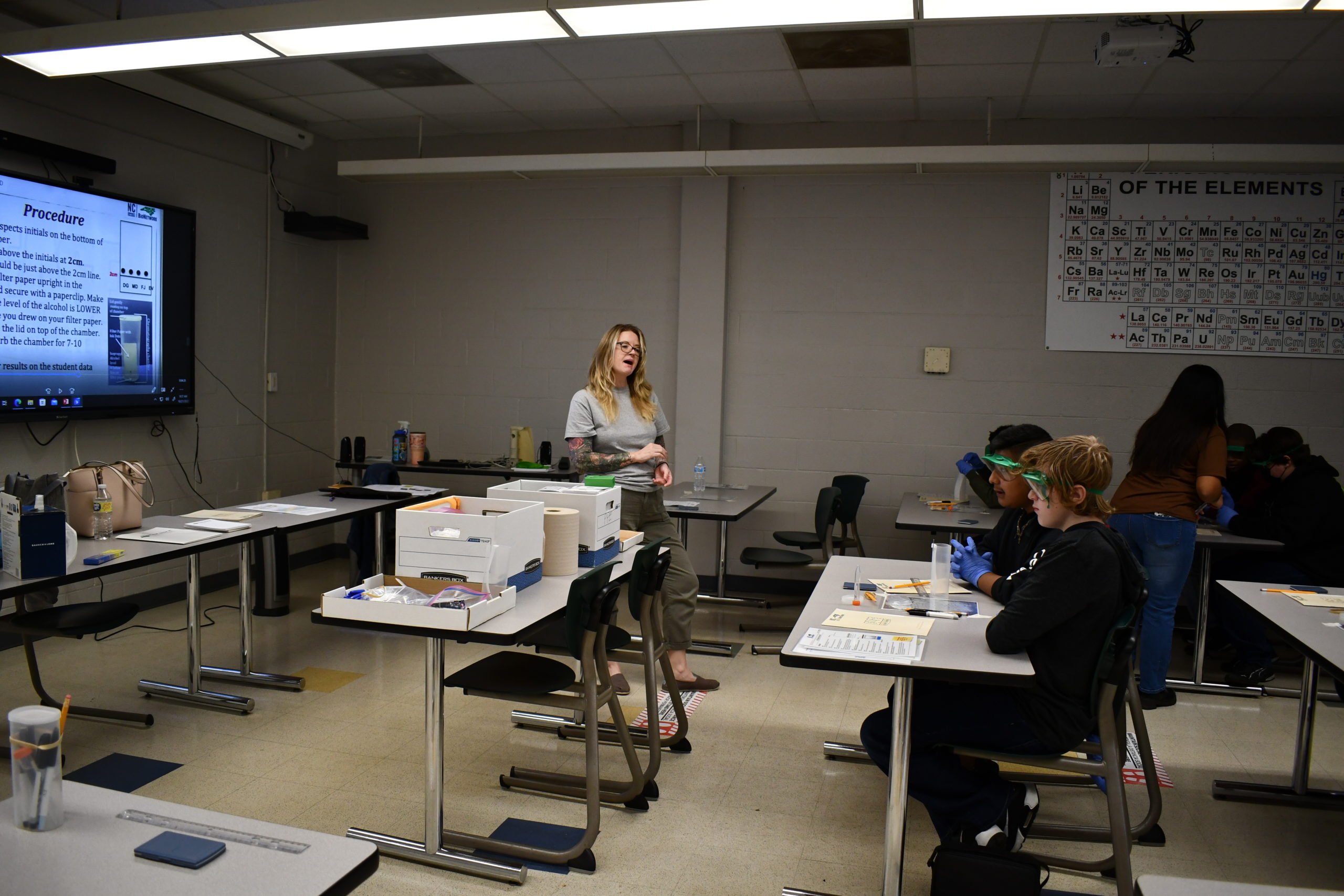 Littlefield Middle School takes part in Bionetwork Photos