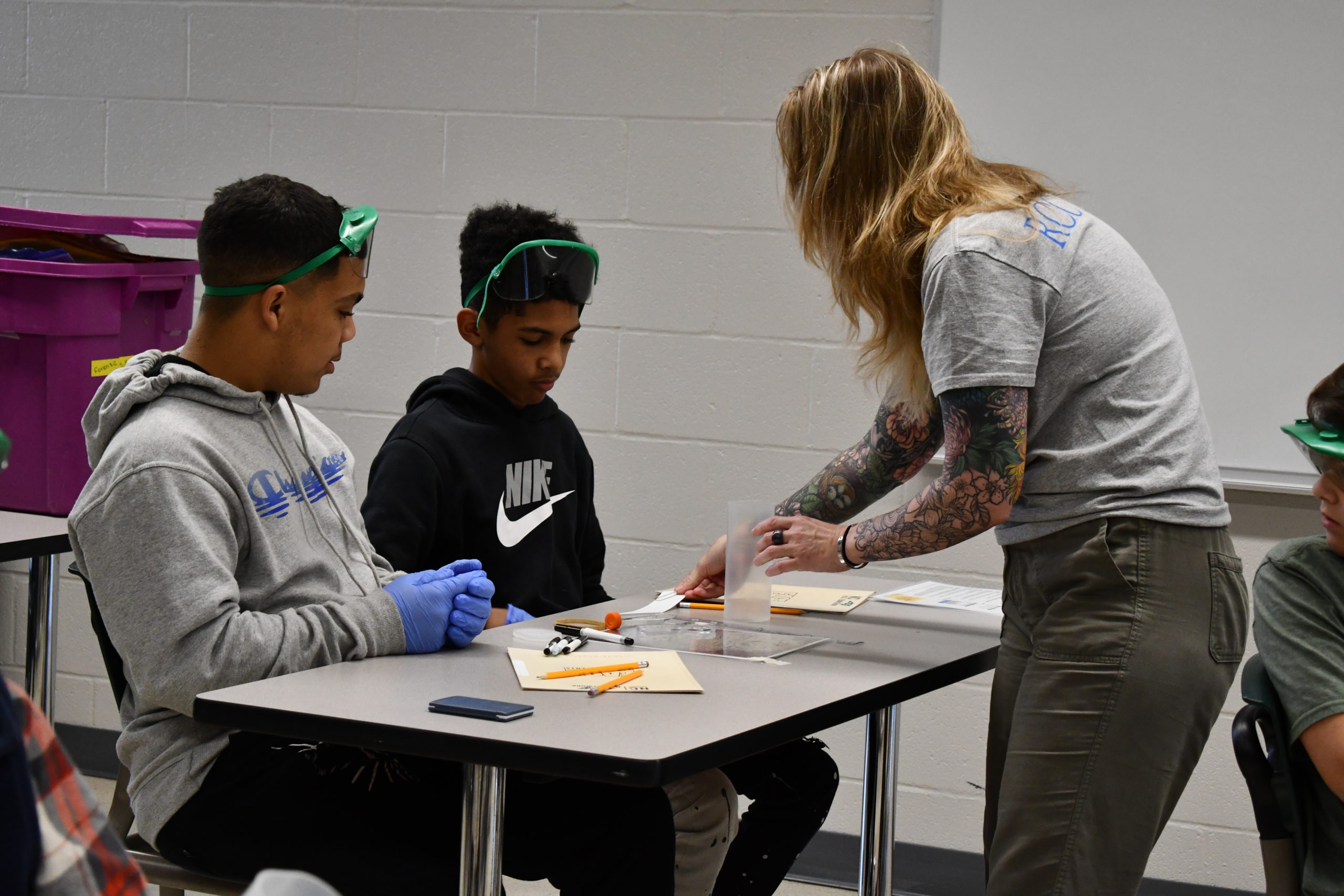 Littlefield Middle School takes part in Bionetwork Photos