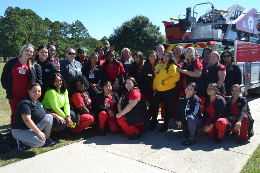 Cosmetology Group Shot - Tug of War competition winners