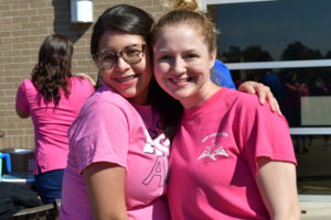 Nursing Student in Pink for Breast Cancer Awareness Month