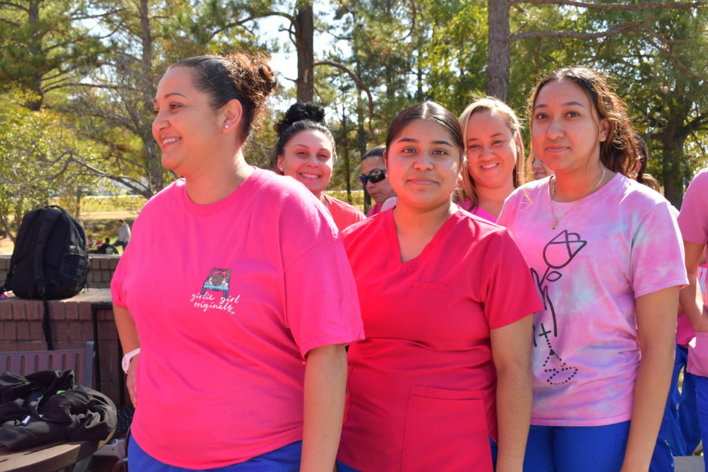 Nursing Student in Pink for Breast Cancer Awareness Month