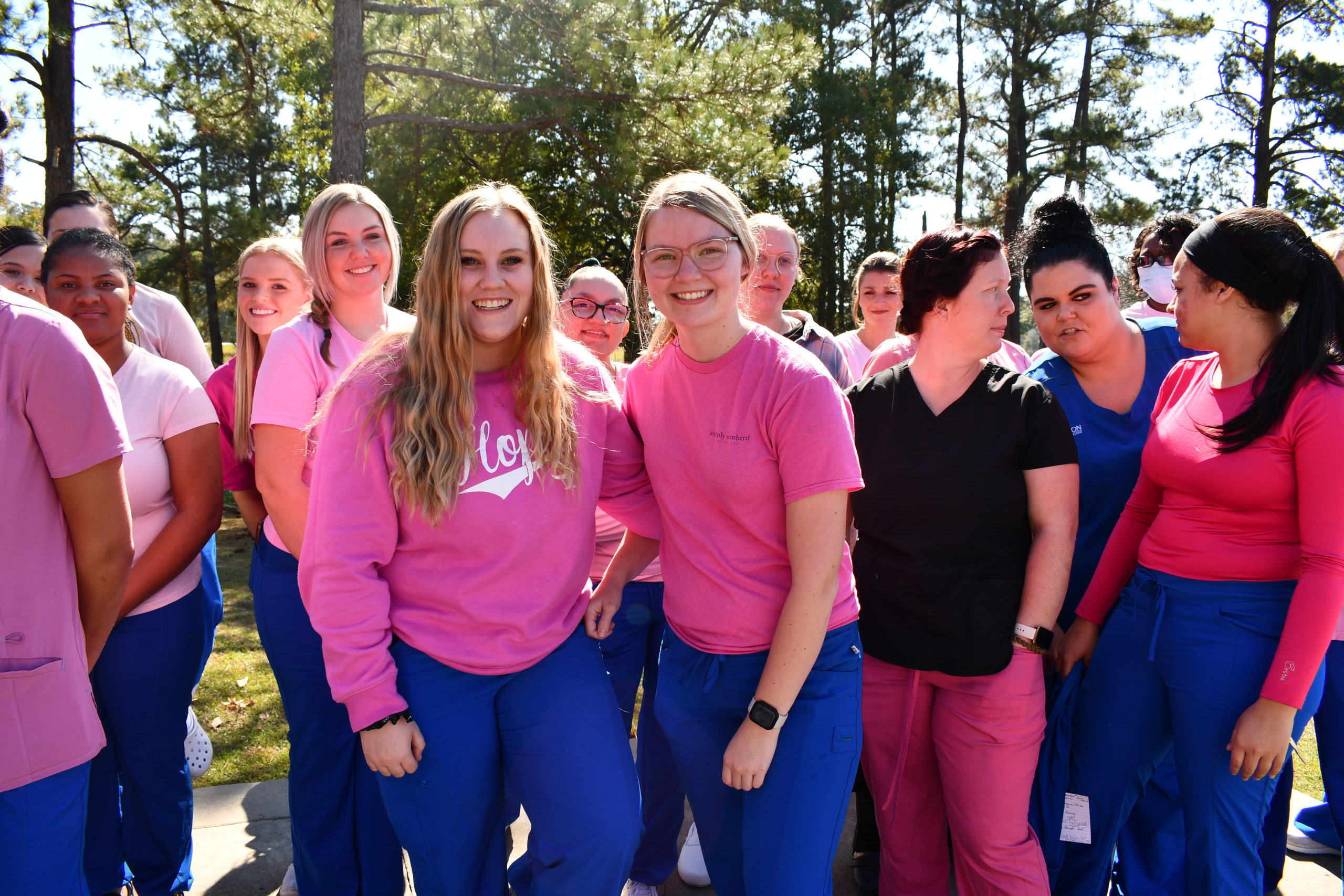 Nursing Student in Pink for Breast Cancer Awareness Month