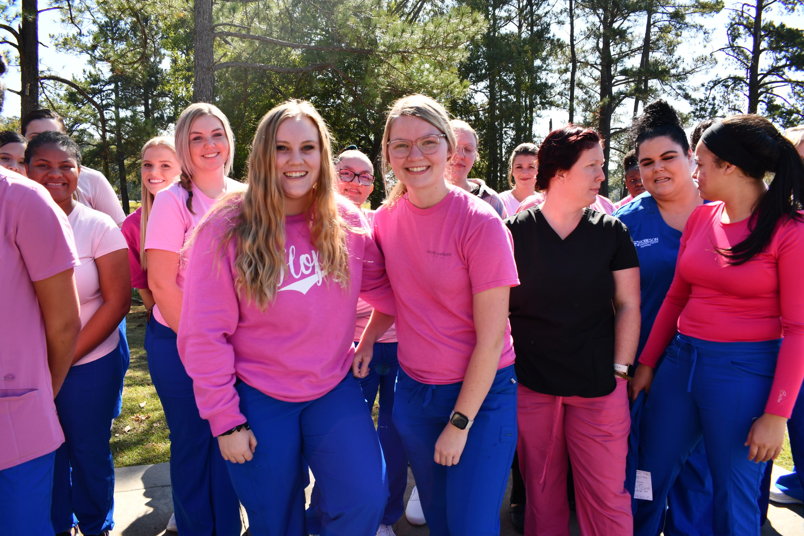 Nursing Student in Pink for Breast Cancer Awareness Month