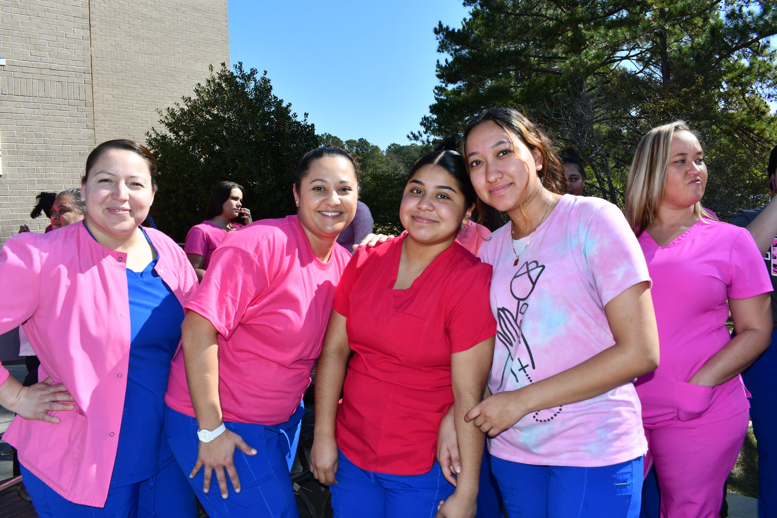 Nursing Student in Pink for Breast Cancer Awareness Month