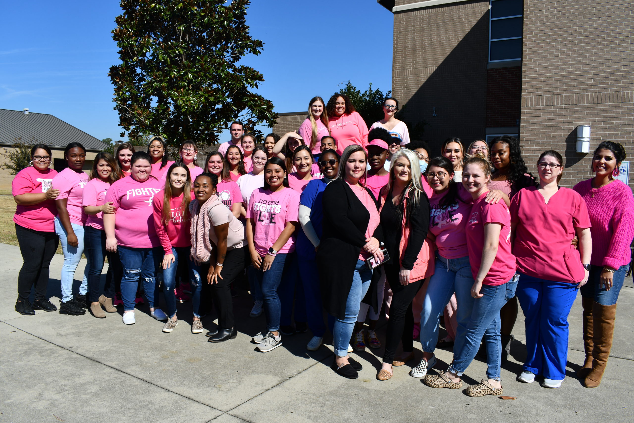Nursing Student in Pink for Breast Cancer Awareness Month