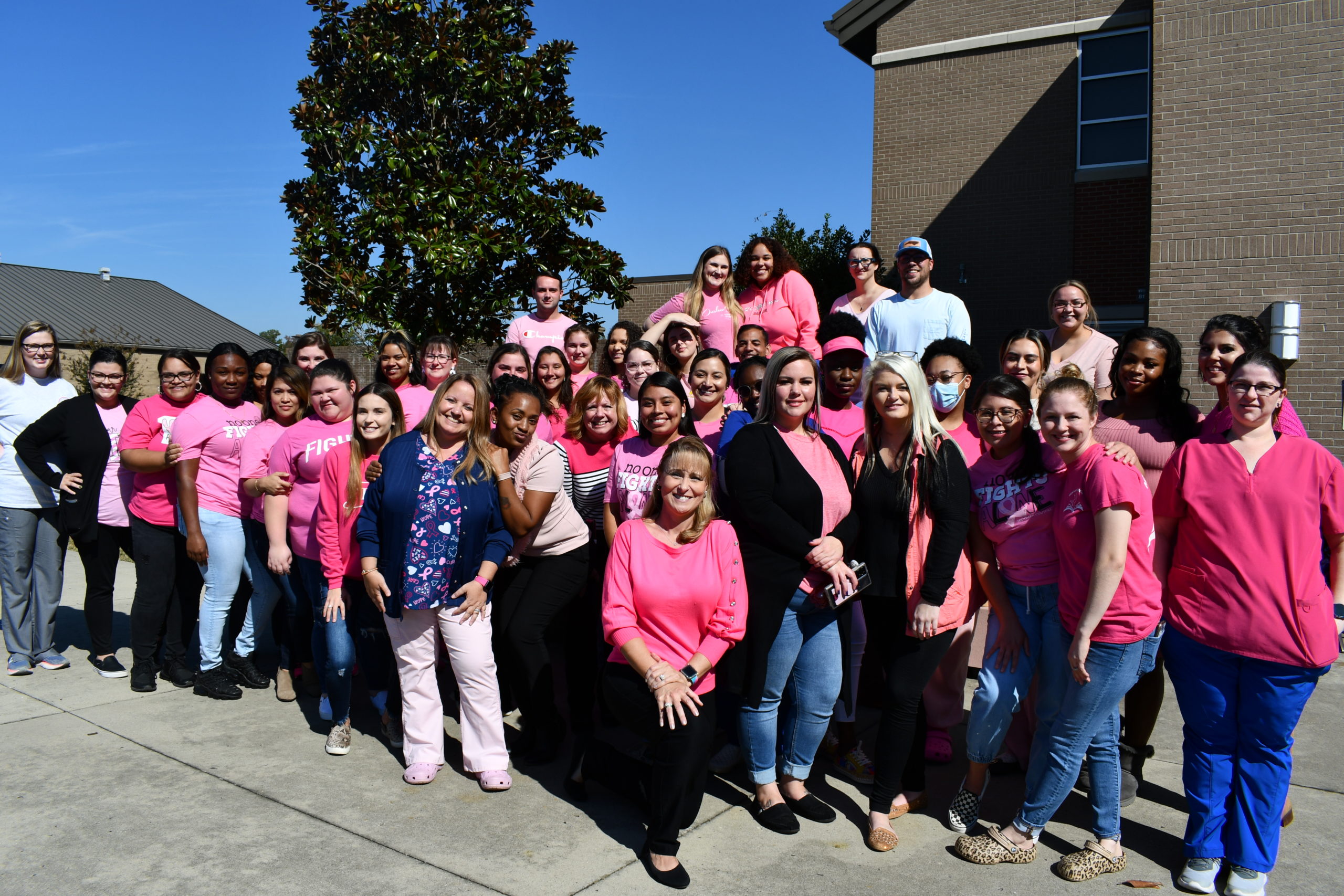 Nursing Student in Pink for Breast Cancer Awareness Month