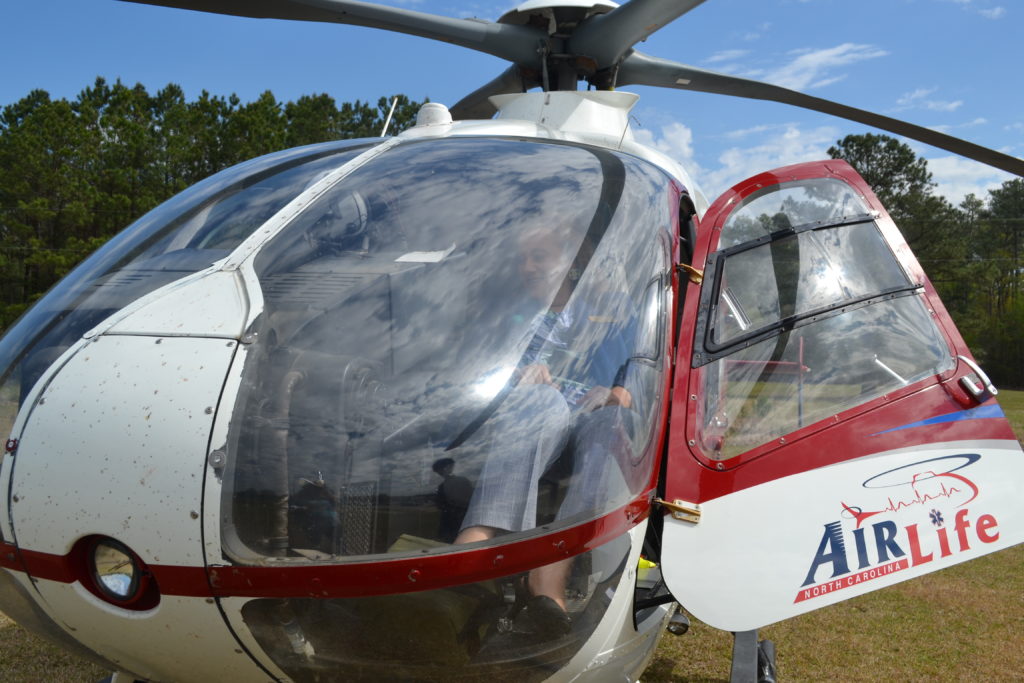 Photos of Air Life Helicopter during EMS Ribbon Cutting