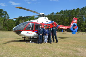Photos of Air Life Helicopter during EMS Ribbon Cutting
