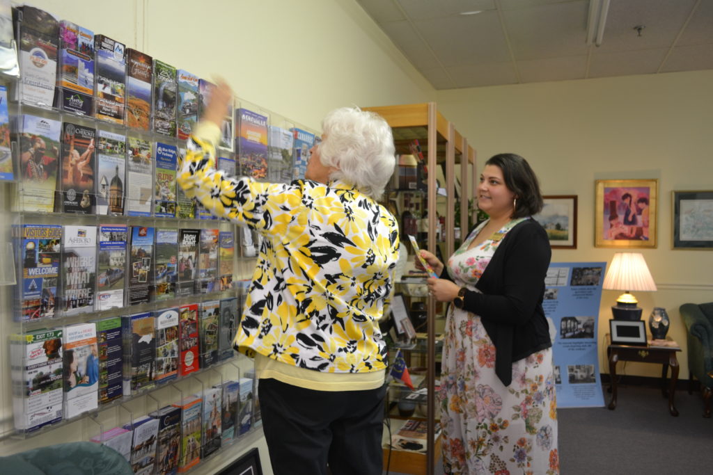Photos from check presentation at Lumberton Visitor's Bureau