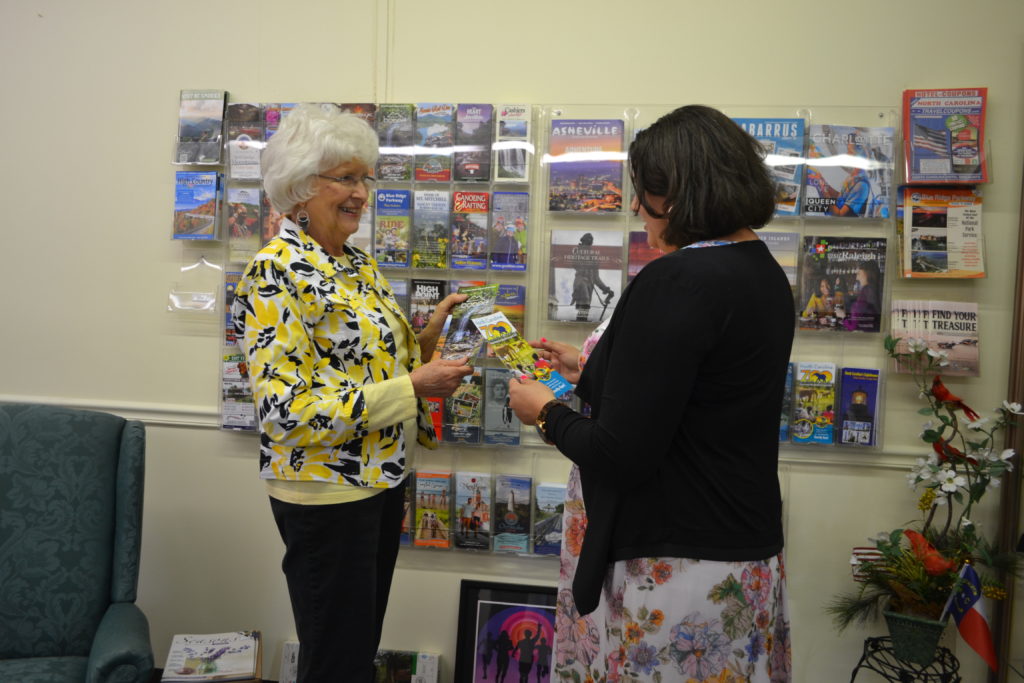 Photos from check presentation at Lumberton Visitor's Bureau