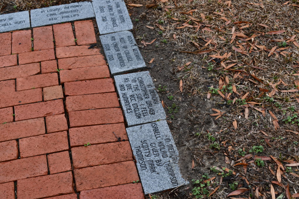 Outdoor Gathering at Chris Walker's Private Memorial in RCC Rose Garde