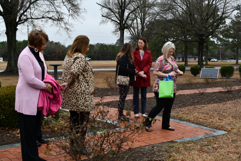 Outdoor Gathering at Chris Walker's Private Memorial in RCC Rose Garde
