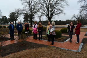 Outdoor Gathering at Chris Walker's Private Memorial in RCC Rose Garde