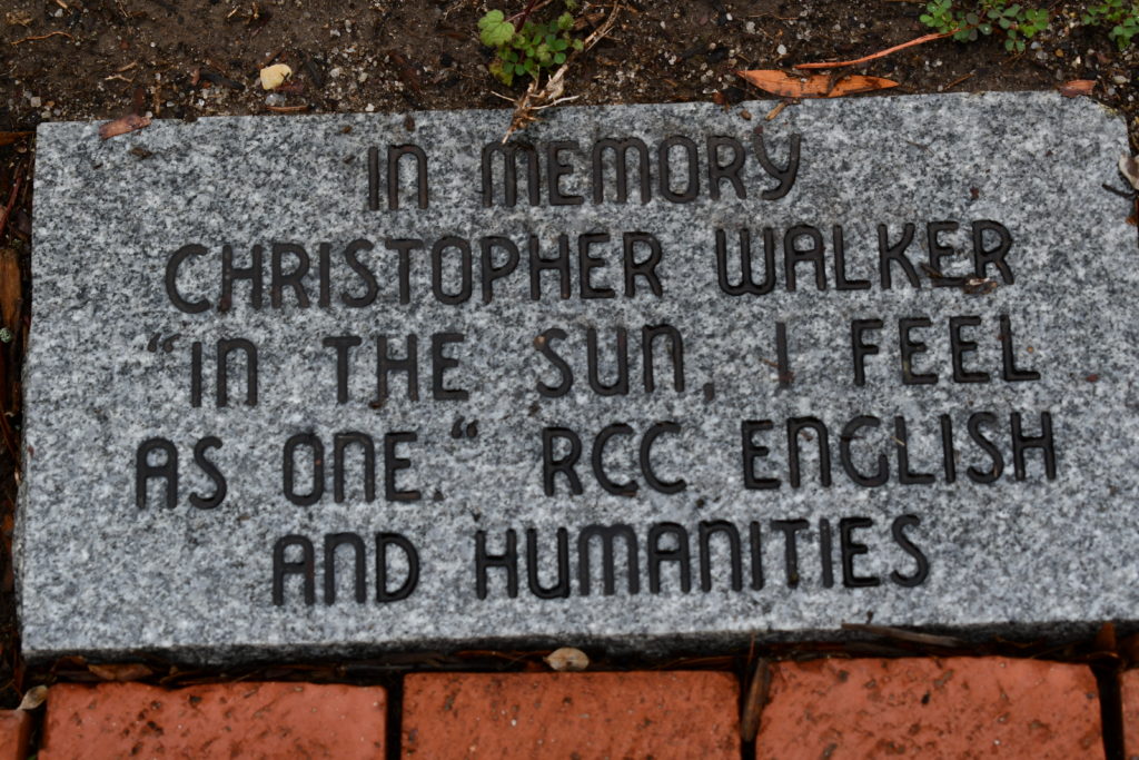 Chris Walker's Memorial stone