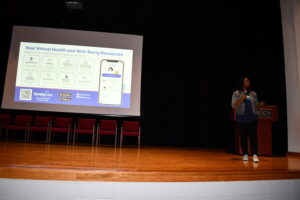 Convocation-2023 auditorium Virtual Health Showcase panel