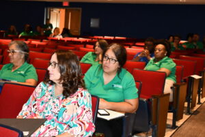 Convocation-2023 auditorium Virtual Health Showcase panel