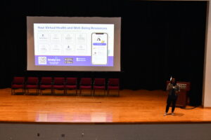 Convocation-2023 auditorium Virtual Health Showcase panel