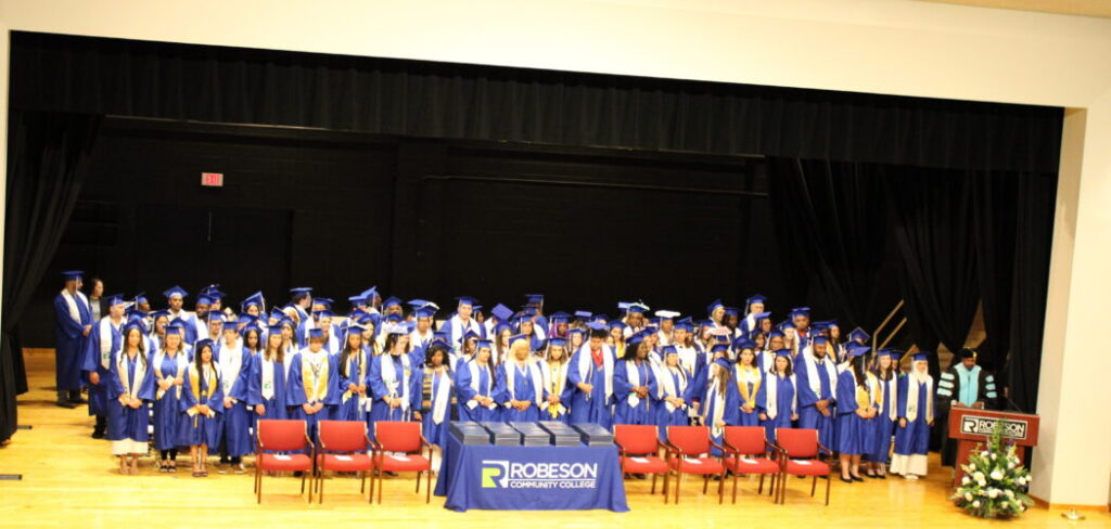 Photo of Graduates during graduation ceremony