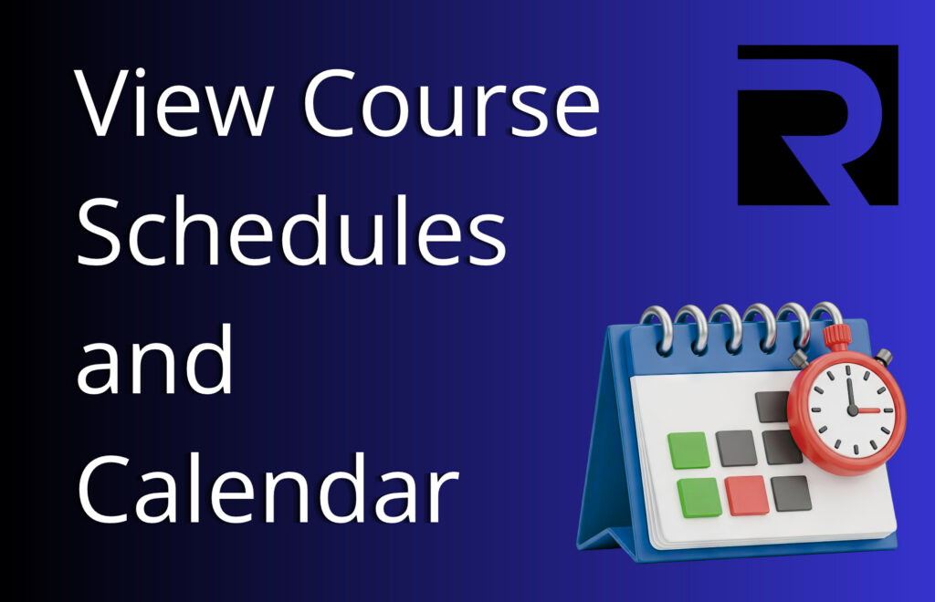 View RCC Calendars and Schedules