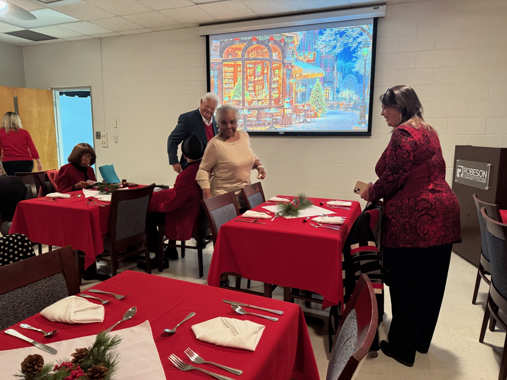 RCC honors its Board of Trustees with holiday meal prepared by culinary students