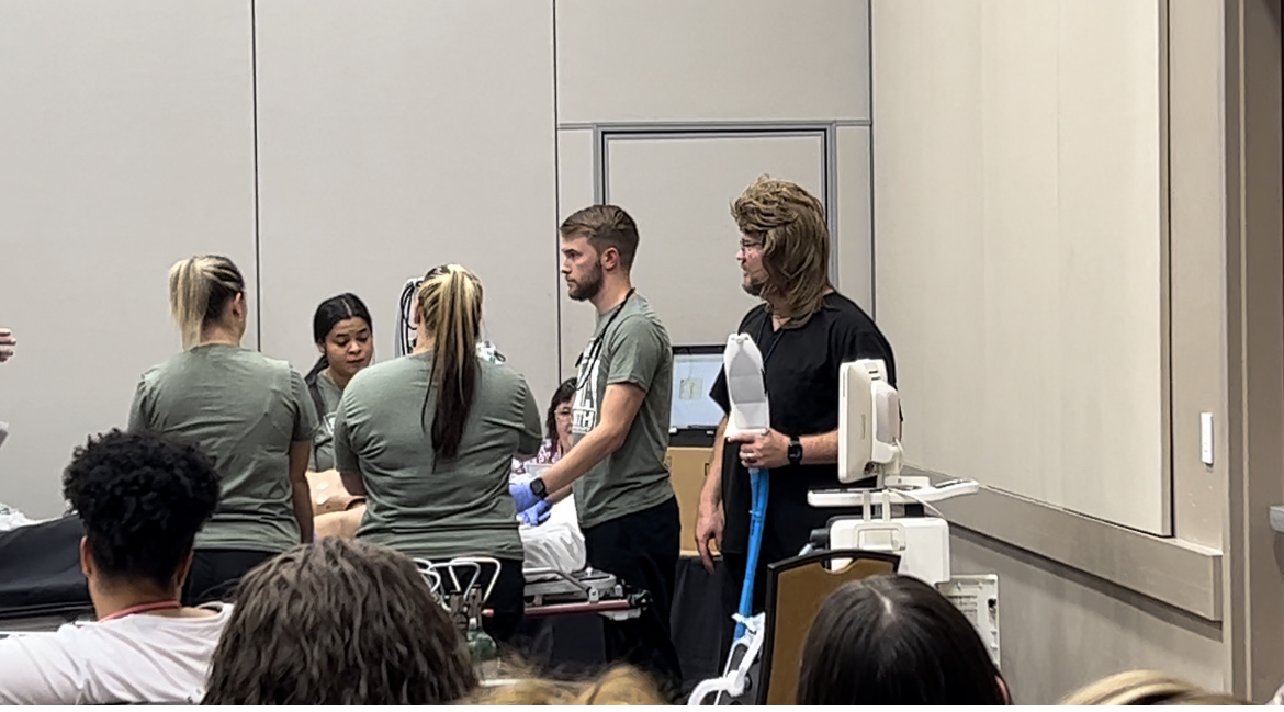 Respiratory students at competition