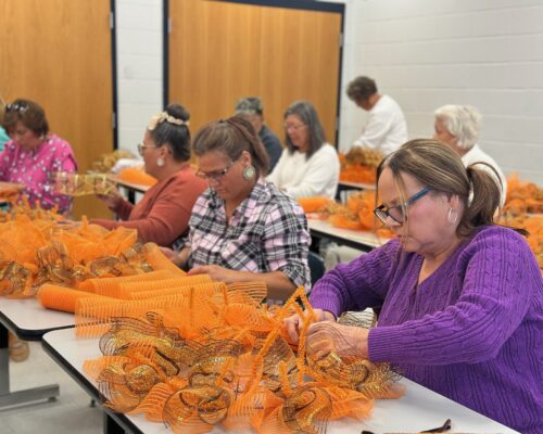 Fall Festival at Comtech. Wreath Making.