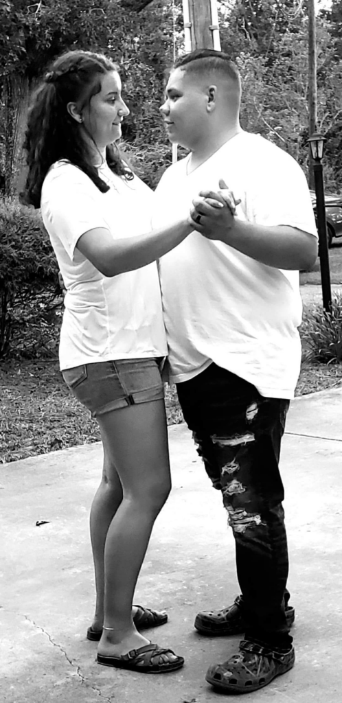 Michala and Christian say "I do" as they elope at the little chapel in Dillon, S.C. during the pandemic in 2020. No fancy wedding dresses and no suits or ties needed to let their love shine; the two just wanted to be married and share a life together.